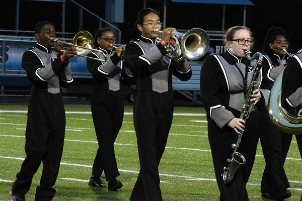 Meade High School Marching Band Performing